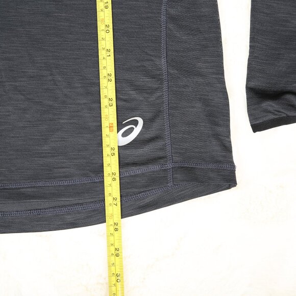 ASICS Hooded Reflective Sweat Wicking Performance Top with Thumb Holes -… - Picture 8 of 14